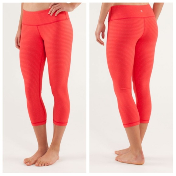lululemon athletica Pants - Lululemon Wunder Under Crop Striped Leggings, 2